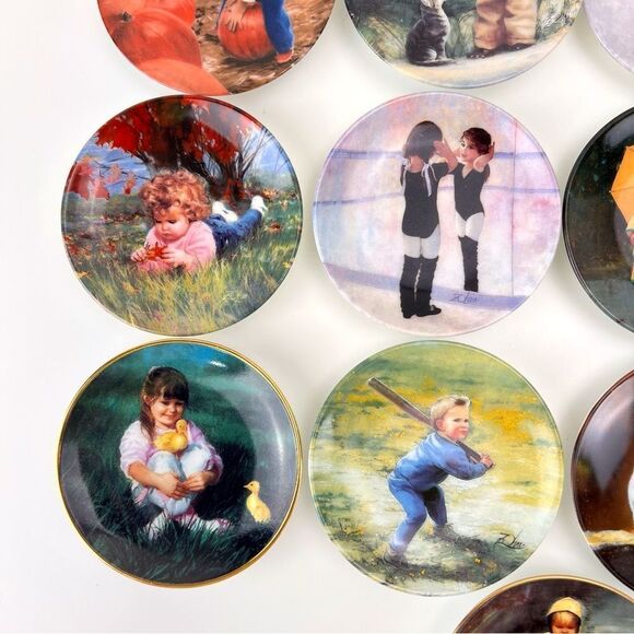 Lot Of 17 Vintage Donald Zolan Mini Plates Pemberton & Oaks - Picture 4 of 16